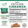 Cápsulas naturales de canela verdadera, suplemento antioxidante