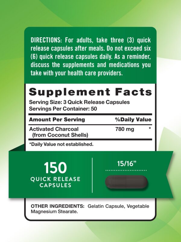 Version 1.0.0 Cápsulas negras carbón activado Nature's Truth