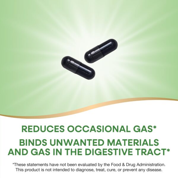 Cápsulas de carbón activado Nature's Way para digestión