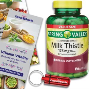 Cápsulas cardo mariano 175mg 180ct Choice Bundle Spring Valley