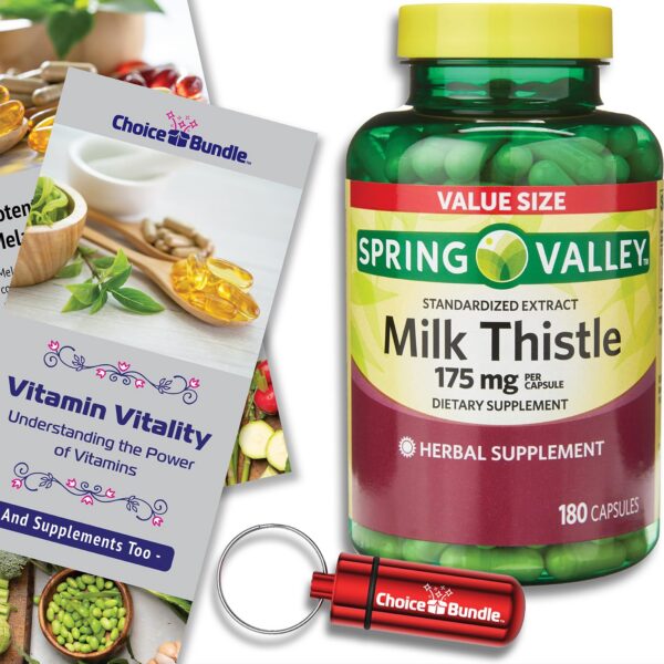 Cápsulas cardo mariano 175mg 180ct Choice Bundle Spring Valley