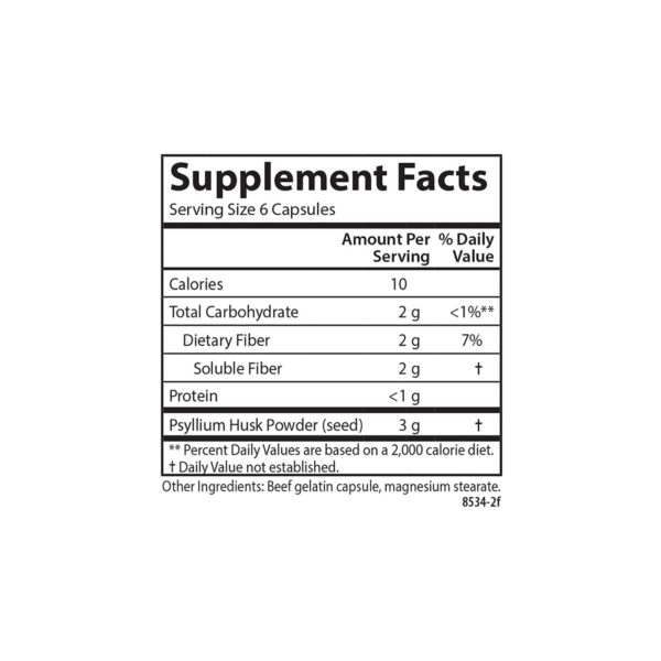 Version 1.0.0 Cápsulas Carlson High Fiber psyllium 100 unidades