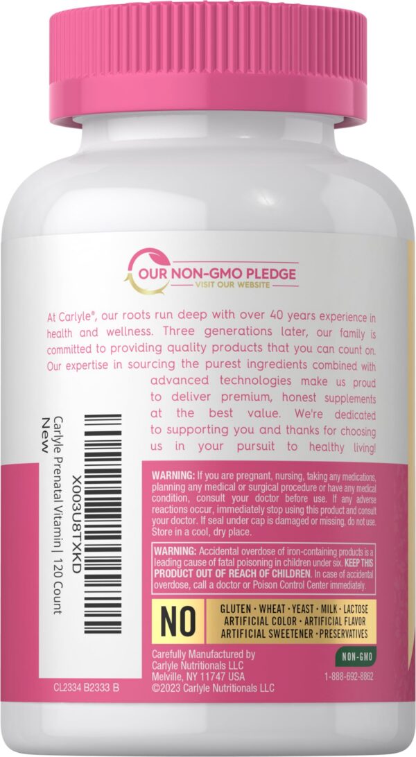 Cápsulas-Carlyle-vitaminas-prenatales-vista-cercana