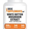 Cápsulas champiñón blanco BulkSupplements en envase con 240 cápsulas