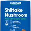 Version 1.0.0 Botella de cápsulas de champiñón shiitake orgánico Nutricost