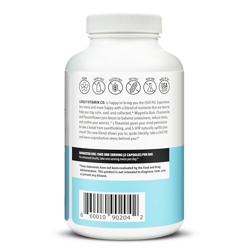 Cápsulas Chill Pill para calma y sueño reparador