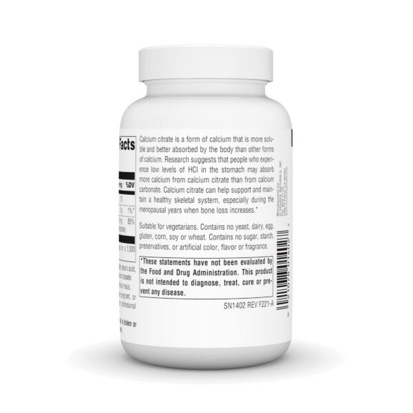 Cápsulas de citrato de calcio 1000 mg