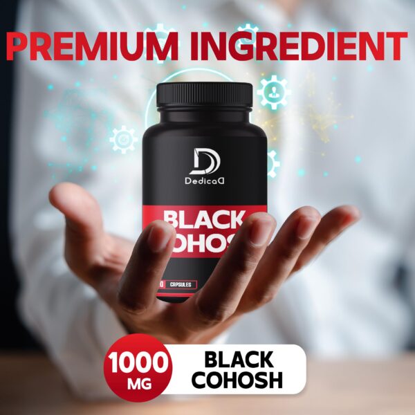 Version 1.0.0 Cápsulas Cohosh Negro 1000mg suplementación para menopausia