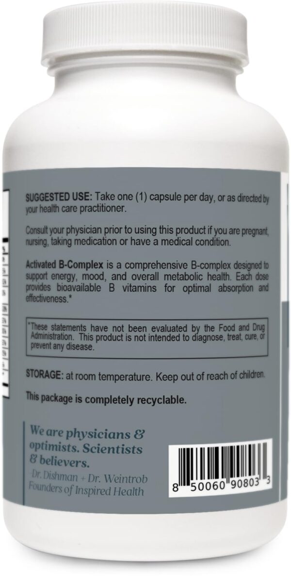 Cápsulas de Complejo de Vitamina B para energía e inmunidad