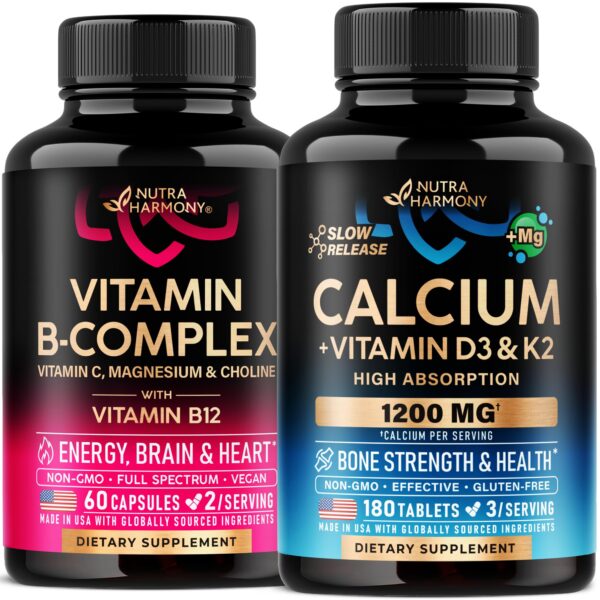 Cápsulas de Complejo de Vitamina B NUTRAHARMONY