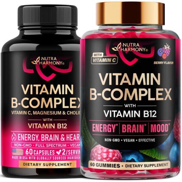 Cápsulas de Complejo de Vitamina B NUTRAHARMONY