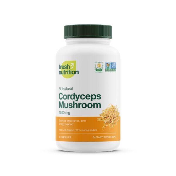 Version 1.0.0 Cápsulas de Cordyceps Orgánico Fresh Nutrition