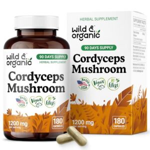 Version 1.0.0 Cápsulas de Cordyceps Salvaje y Orgánico en envase