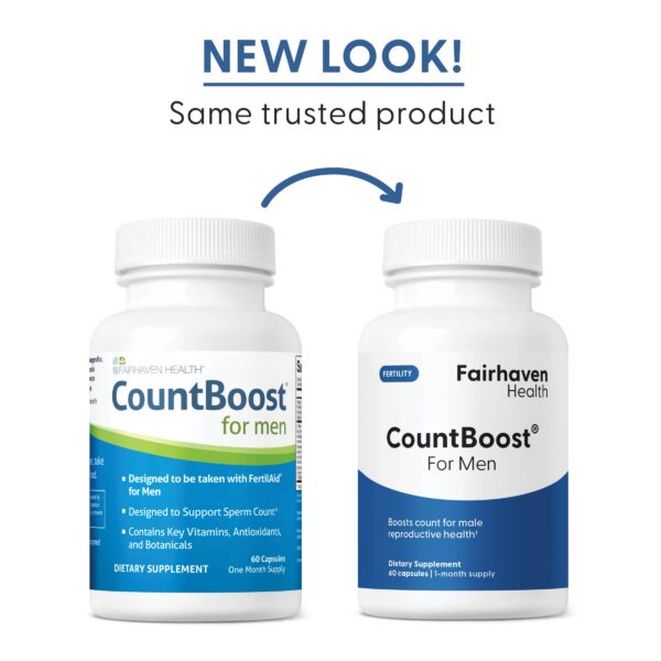 Version 1.0.0 Cápsulas CountBoost de Fairhaven Health para fertilidad masculina