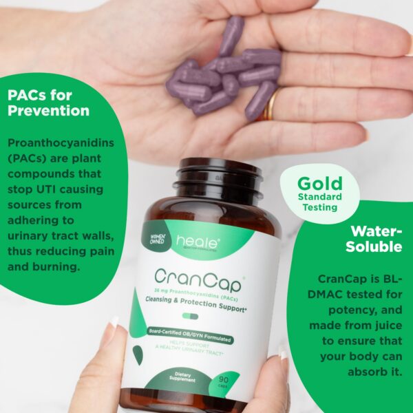 Cápsulas CranCap para apoyo tracto urinario sin gluten vegano