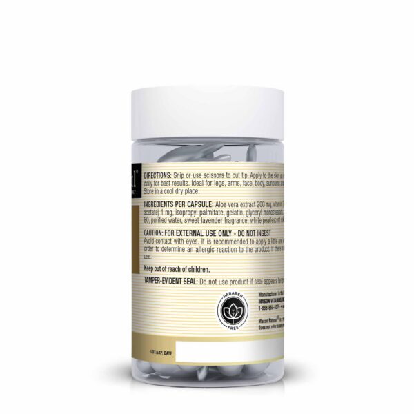 Capsulas para cuidado piel Mason Natural aloe vera vitamina E
