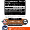Cápsulas de cúrcuma con bioperina Kaya Naturals