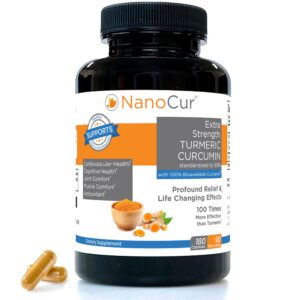 Version 1.0.0 Cápsulas de cúrcuma curcumina Nanocur 180 unidades