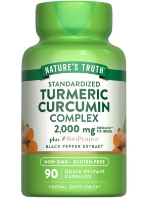 Cápsulas de cúrcuma curcumina Nature's Truth 2000mg 90 unidades