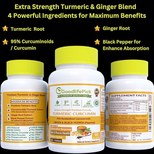 Cápsulas cúrcuma con jengibre y pimienta negra