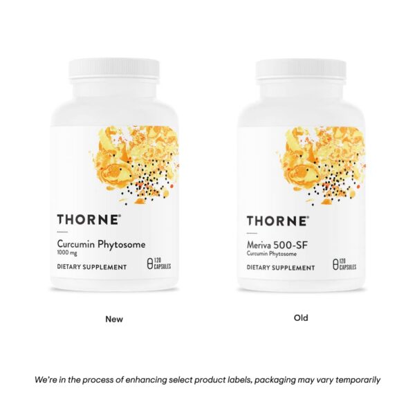Cápsulas curcumina Meriva THORNE para tracto gastrointestinal y cerebro