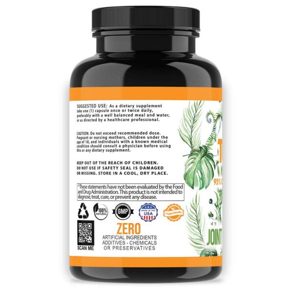 Cápsulas vegetales curcumina con pimienta negra mejora absorción