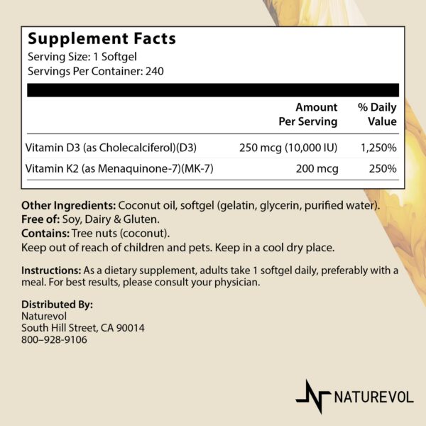 Capsulas D3 K2 con aceite MCT