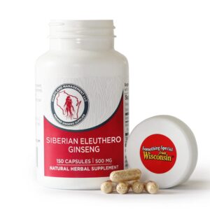 Cápsulas Dairyland ginseng eleuthero siberiano 150 unidades paquete
