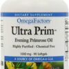 Botellas de cápsulas blandas de aceite de onagra de Natural Factors