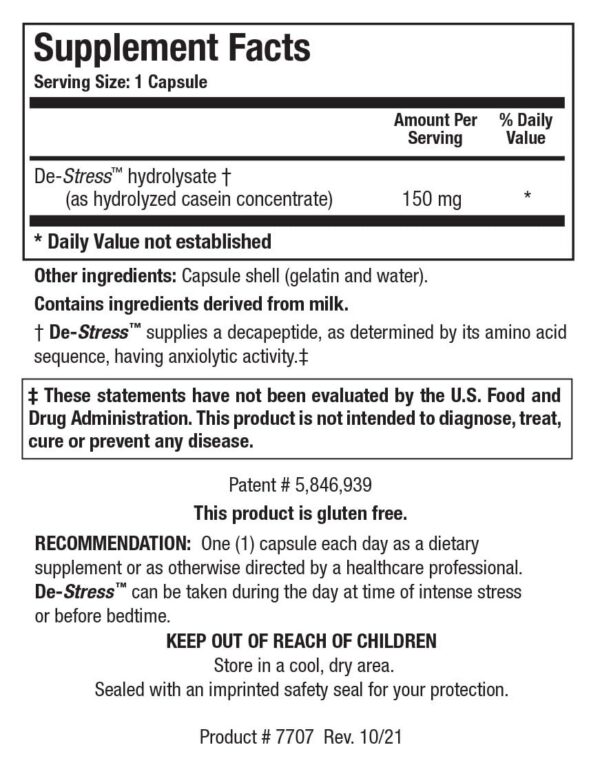 Version 1.0.0 Cápsulas De-Stress mostradas cerca