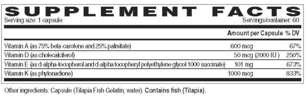Cápsulas DEKAs Essential 60 unidades suplemento vitaminas