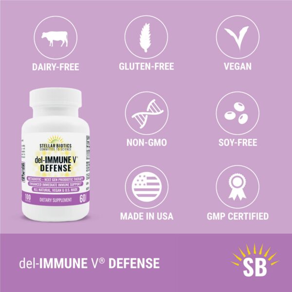 Cápsulas Del-Immune V Defensa para salud intestinal