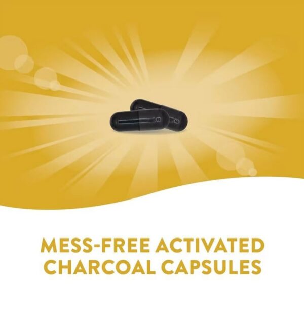 Cápsulas desintoxicantes carbón activado Nature's Way 260 mg