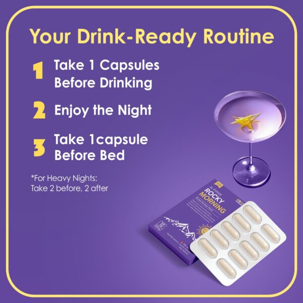 Cápsulas para detox y soporte hepático Rocky Morning