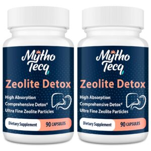 Cápsulas detox zeolita 2300mg MythoTecq pack 2 180 unidades