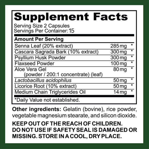 Cápsulas para digestión mejorada Saint Mingiano colon detox