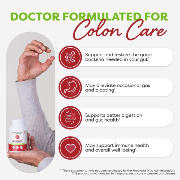 Version 1.0.0 Cápsulas digestivas probióticas Probulin para salud intestinal