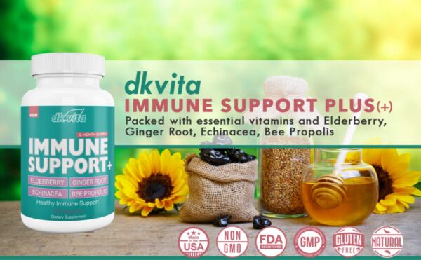 Cápsulas DK Vita con saúco y propóleos para fortalecer defensas