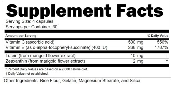 Version 1.0.0 Cápsulas Doctor's Advantage Areds 2 para cuidado macular