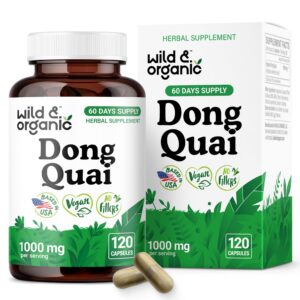 Cápsulas de Dong Quai para mujeres Wild & Organic