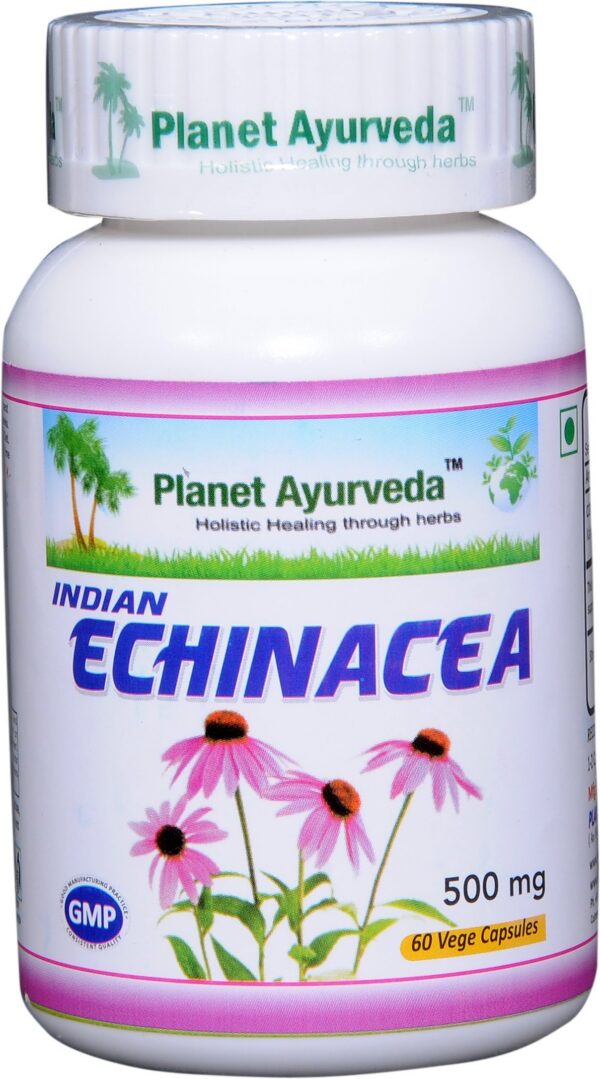 Cápsulas Echinacea India Planet Ayurveda 500 mg por cápsula