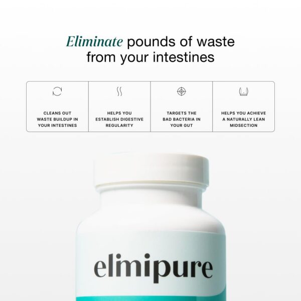 Cápsulas Elimipure limpieza natural colon y restauración tracto digestivo