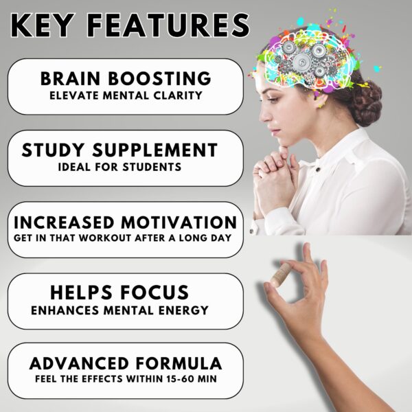 Cápsulas de energía natural Focus Pep Addrell