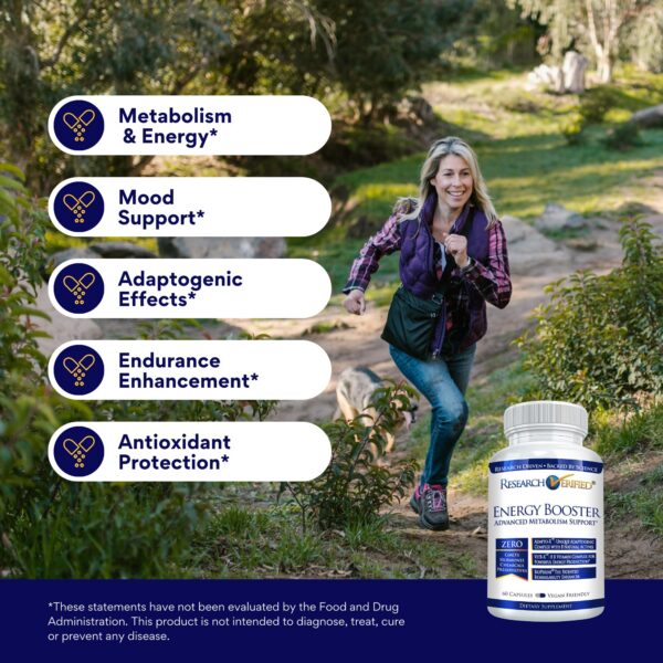 Version 1.0.0 Cápsulas Research Verified Energy Booster sin cafeína