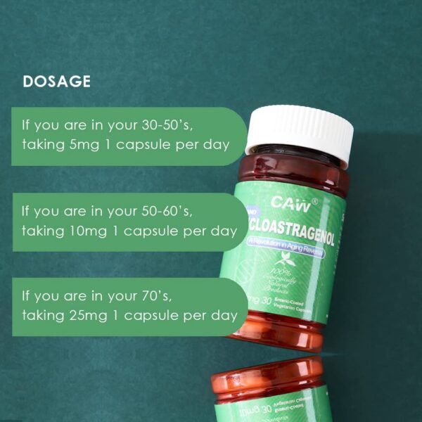 Version 1.0.0 Cápsulas entéricas nano cycloastragenol para mejor absorción