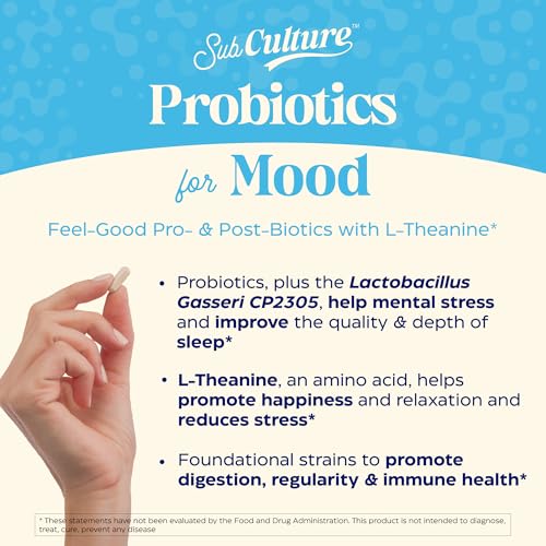 Cápsulas Enzymedica SubCulture para salud mental y digestiva