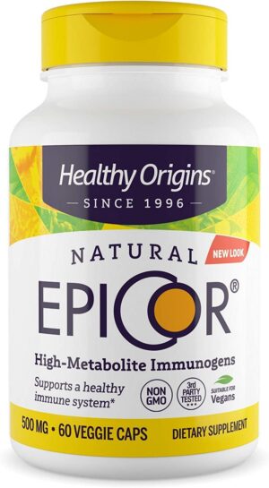 Cápsulas EpiCor Healthy Origins para soporte inmunológico natural