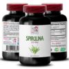 Cápsulas de espirulina y chlorella para sistema inmunológico saludable
