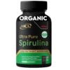 Cápsulas espirulina orgánica pura 3000 mg 180 unidades USA