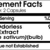 Cápsulas extracto ajo sin olor Naturetition suplementos